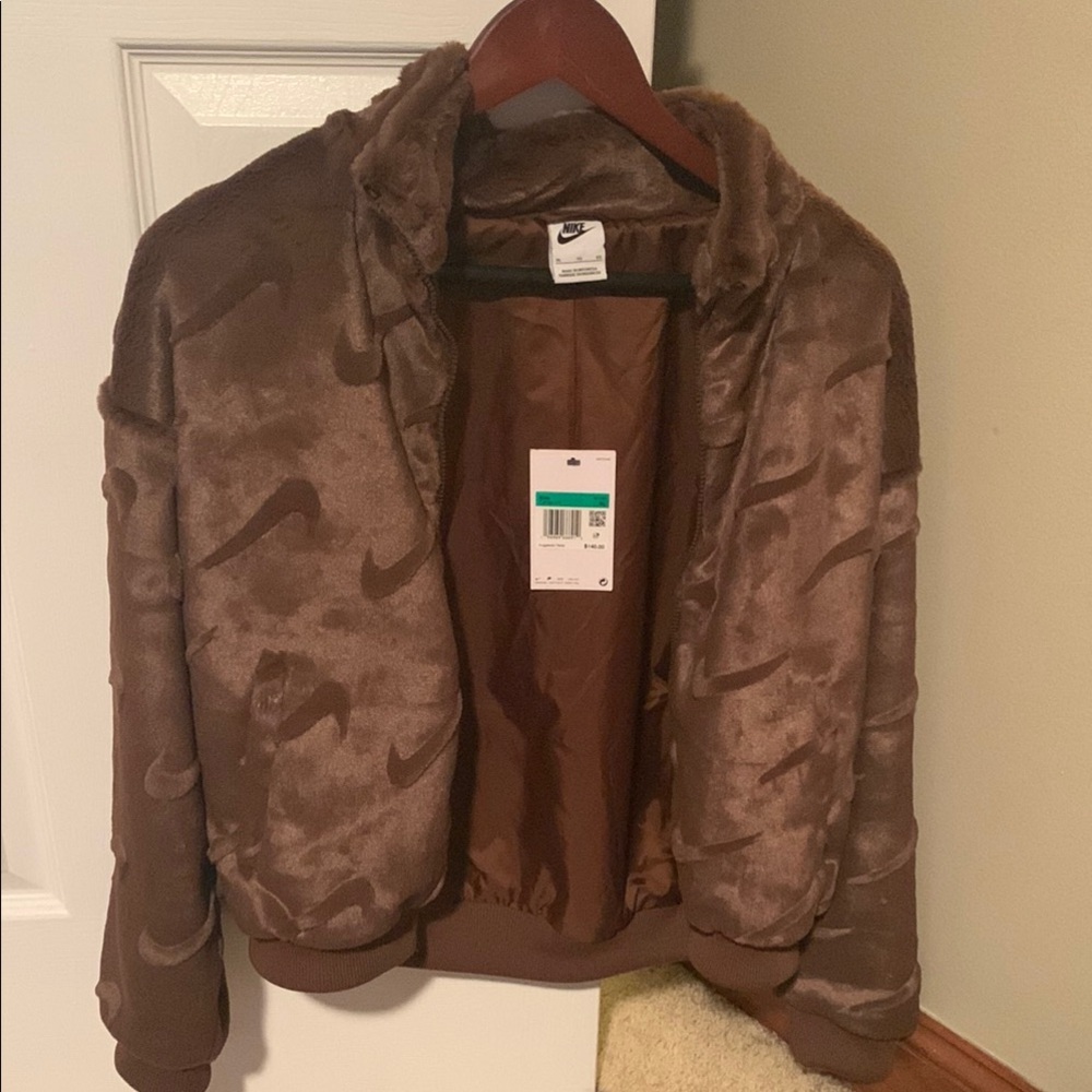 Nike Brown Fleece Jacket